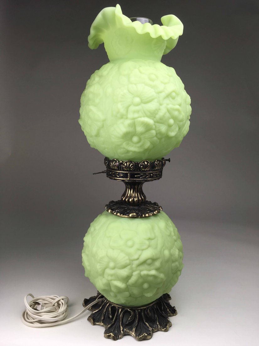Fenton Sea Foam Green Lamp (1 of 3)