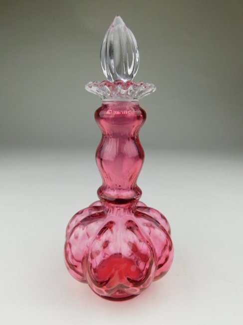 Fenton Pink Melon Decantor (1 of 3)