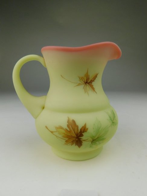 Fenton Burmese Pitcher (1 of 2)