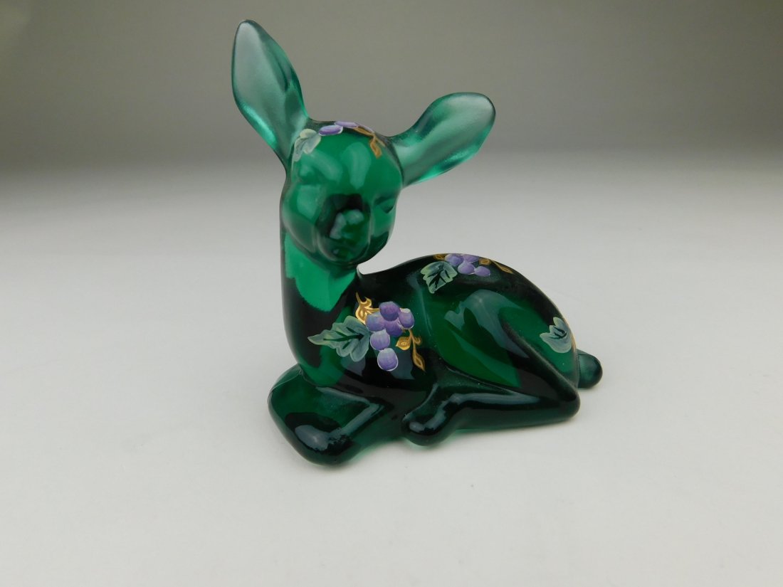 Fenton Hand Painted Deer (1 of 3)