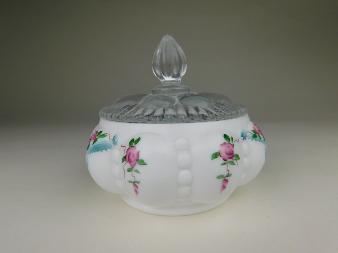 Fenton Hand Painted Candy Dish (1 of 3)