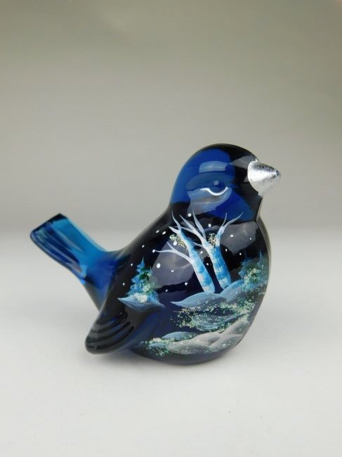 Fenton Hand Painted Bird (1 of 3)