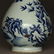 Blue and white & underglaze red porcelain vase of Qing - 8