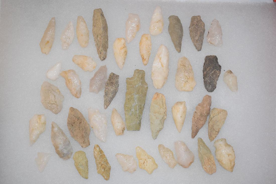 Lot of 40 Points from Harnett Co NC, Longest 3.3/8” (1 of 1)