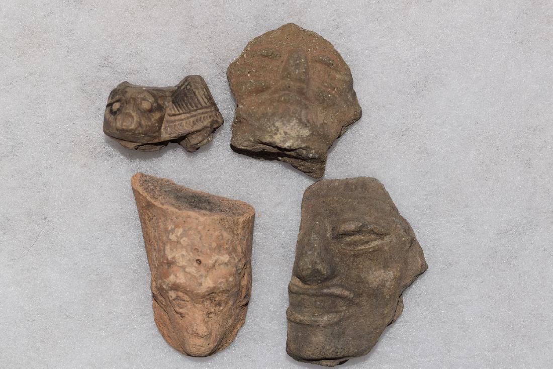 lot of 4 Central American Pottery Figures, Largest (1 of 1)