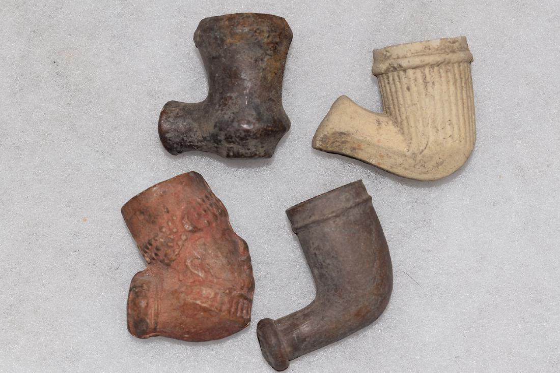 Lot of 4 early trade pipes, 1800’s (1 of 1)