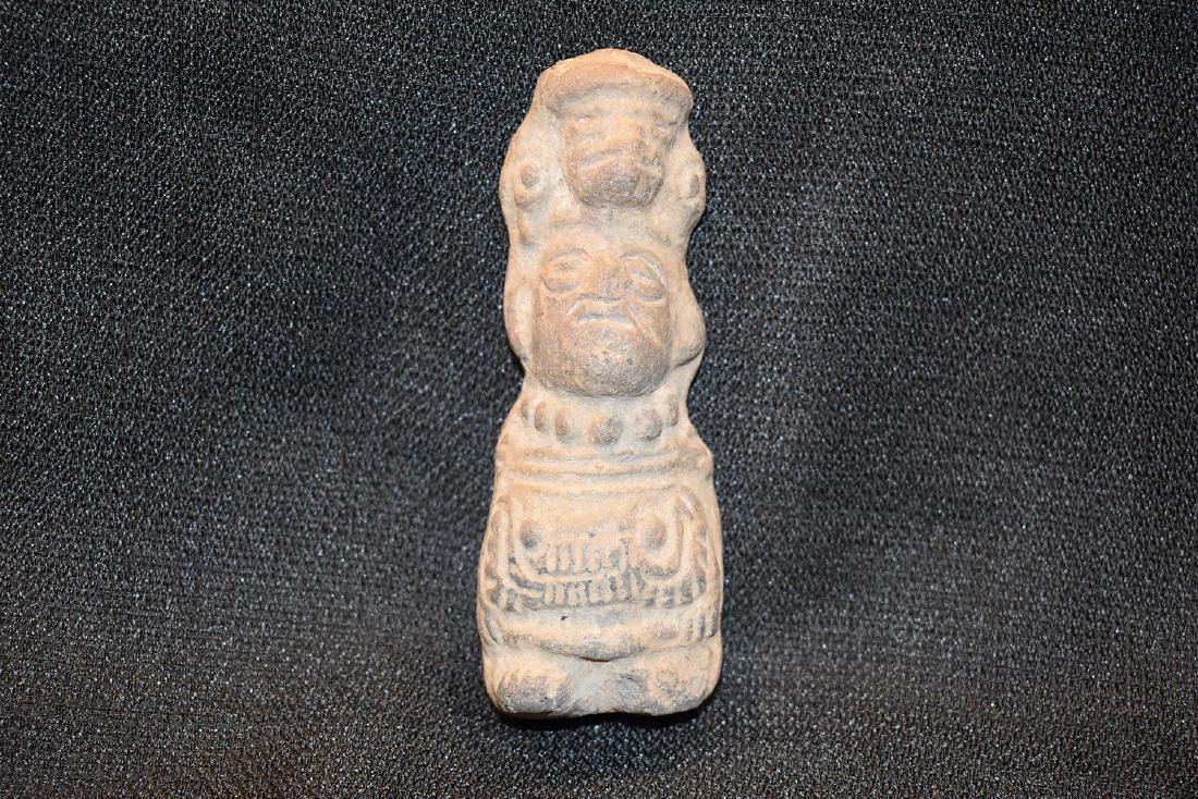 Central American Effigy Statue, 4.1/2” tall,: Central American Effigy Statue, 4.1/2” tall,