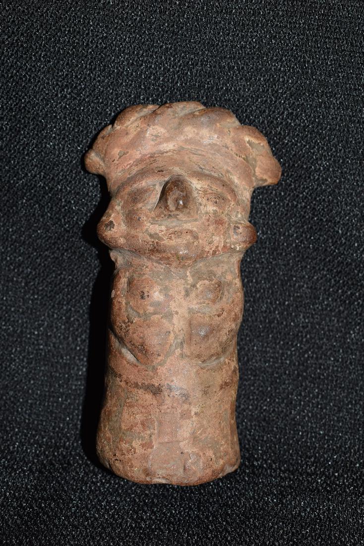 Central American Effigy Statue, 4.1/4” tall,: Central American Effigy Statue, 4.1/4” tall,