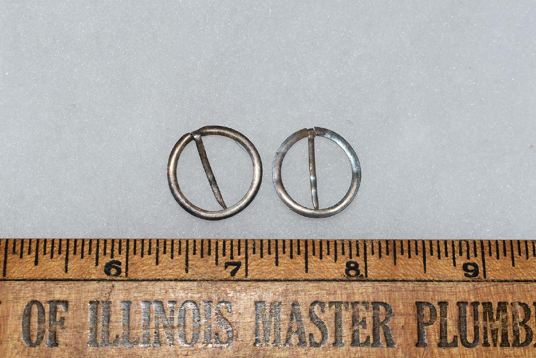 2 Silver Trade Broaches, New England (1 of 1)