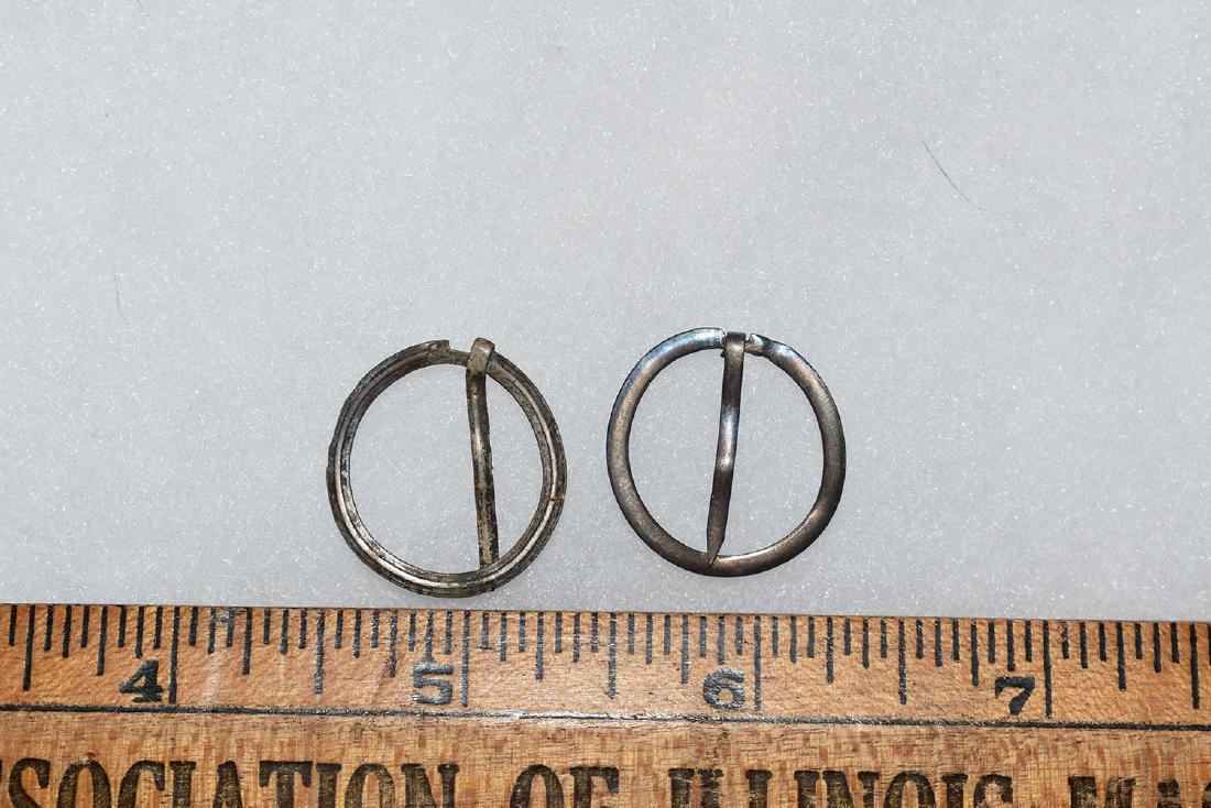 2 Silver Trade Broaches, New England (1 of 1)