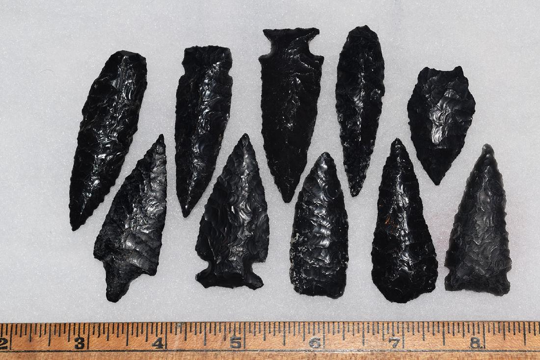 10 California Gem Obsidian Points, Ex Dr Green (1 of 1)