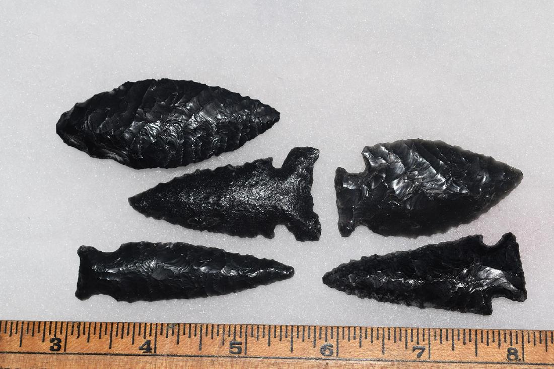 5 California Gem Obsidian Points, Ex Dr Green (1 of 1)