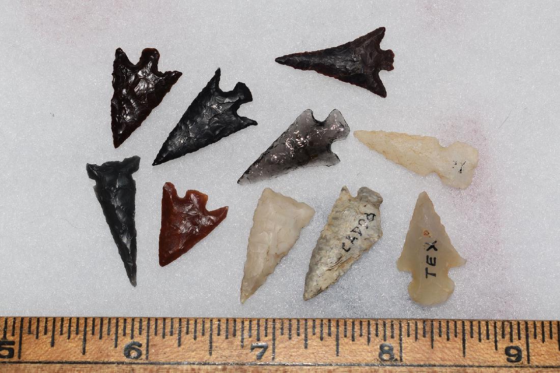 10 Western Gem Grade Bird Points, Some Columbia River, (1 of 1)