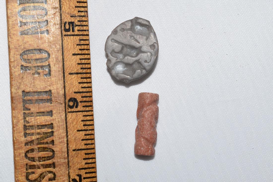 Engraved Effigy Bead, Central America: Engraved Effigy Bead, Central America