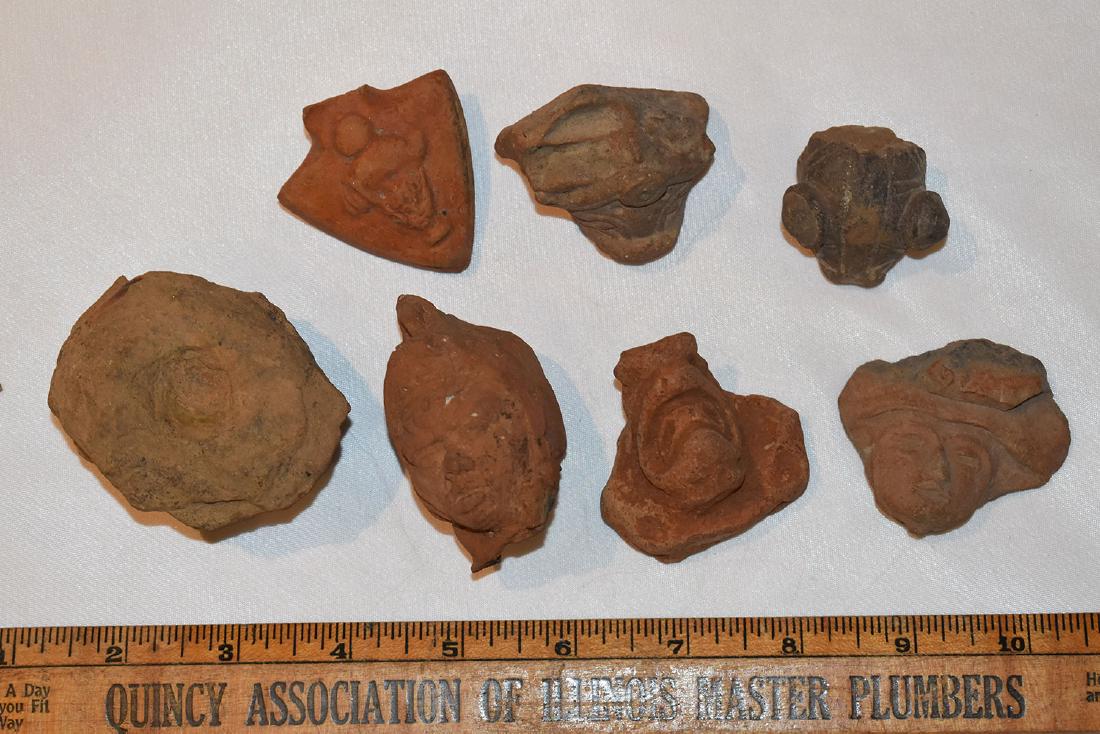 Lot of Pre Columbian Effigy Pottery Pieces (1 of 2)