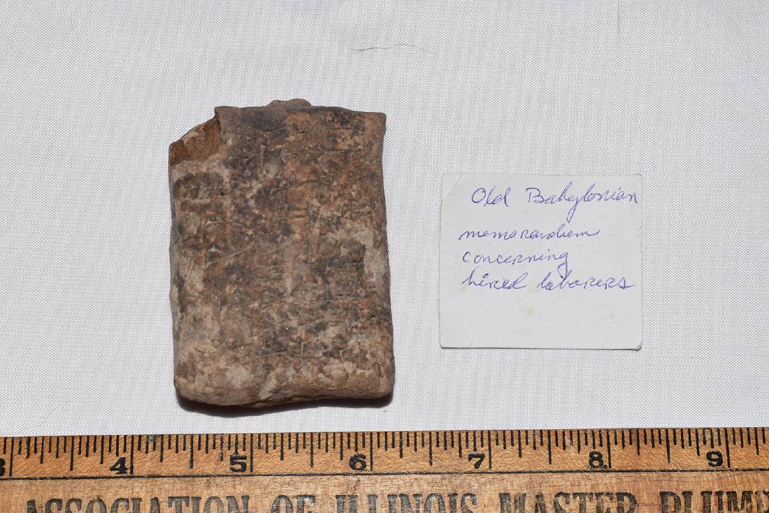 Ancient Cuneiform Clay Tablet, Babylonian (1 of 2)