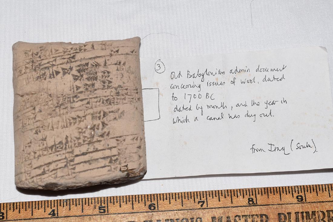Ancient Cuneiform Clay Tablet, Babylonian, South Iraq, (1 of 3)