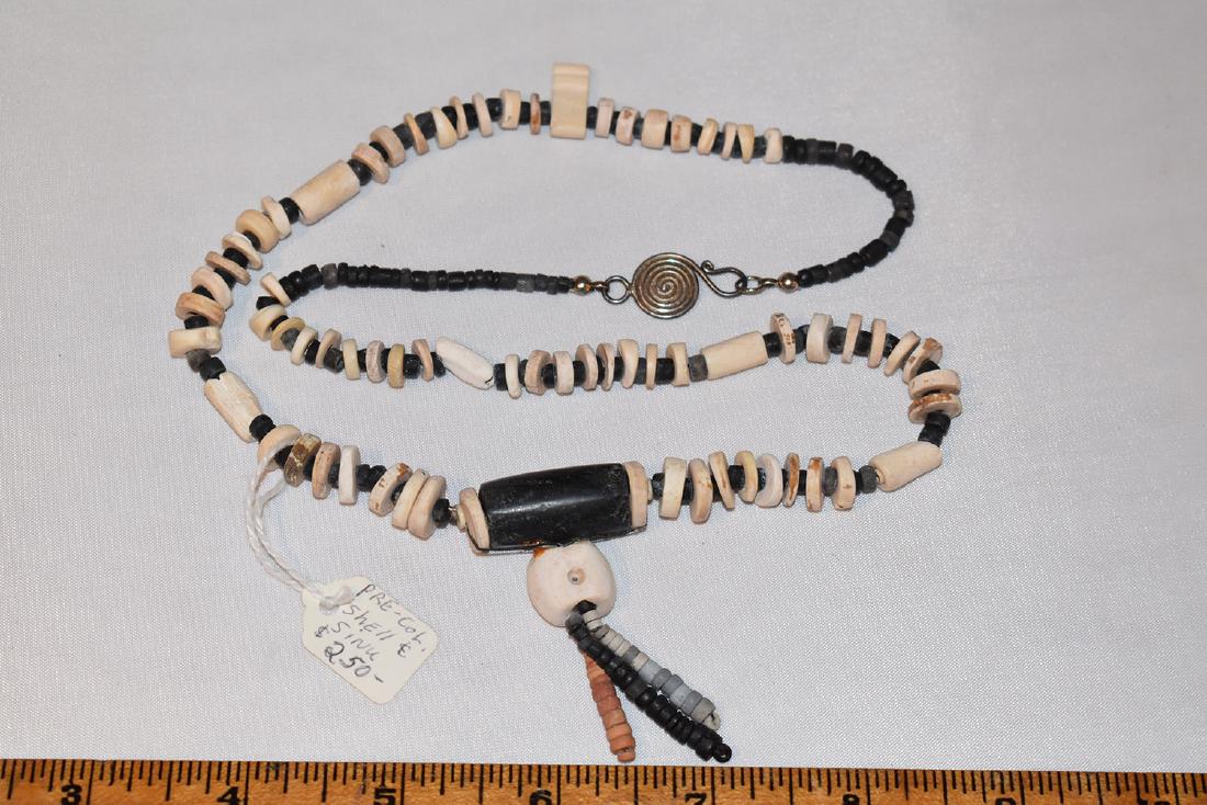 Early Prehistoric Bead Necklace, Shell,  Pre-Columbia (1 of 1)