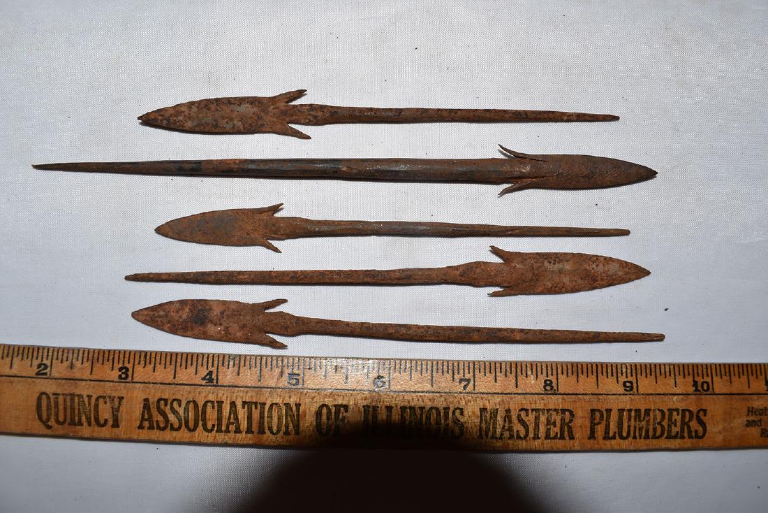Well Made Historic African Iron Arrowheads / Spear Tips (1 of 1)