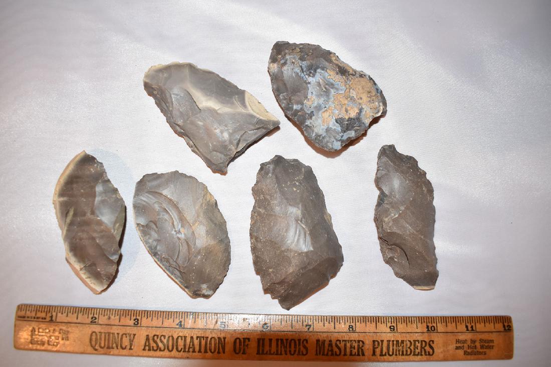Cache of 6 hornestone blades found in Indiana (1 of 1)