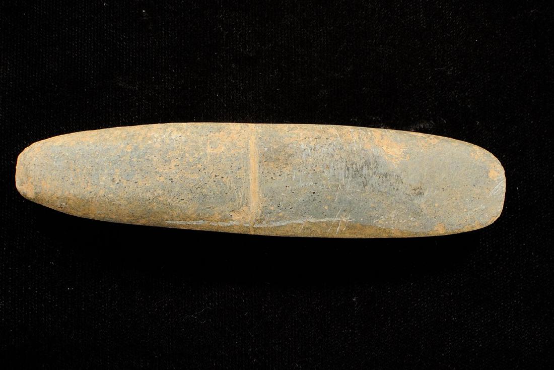 4 inches Tie on Bannerstone, Green Hardstone, Kenton Co: 4 inches Tie on Bannerstone, Green Hardstone, Kenton Co KY, Found by Gary Brumfield