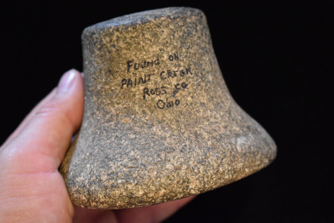 3.3 inches Ohio Bell Pestle, modern grinding to the top: 3.3 inches Ohio Bell Pestle, modern grinding to the top
