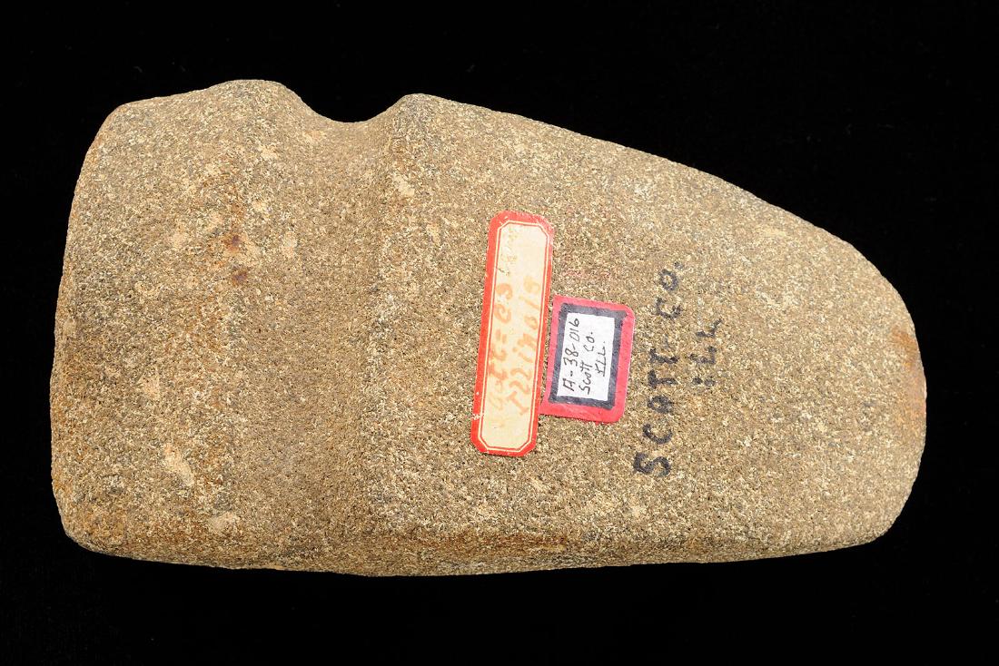 7.5 inches 3/4 Groove Axe, Scott Co IL, Porphyry Flecks: 7.5 inches 3/4 Groove Axe, Scott Co IL, Porphyry Flecks
