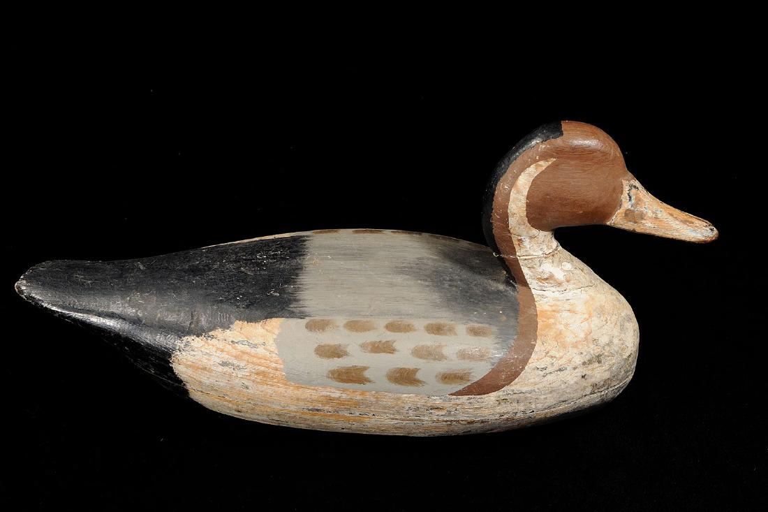Vintage Illinois River Wood Duck Pintail Decoy Carved: Vintage Illinois River Wood Duck Pintail Decoy Carved by Perry Wilcoxin