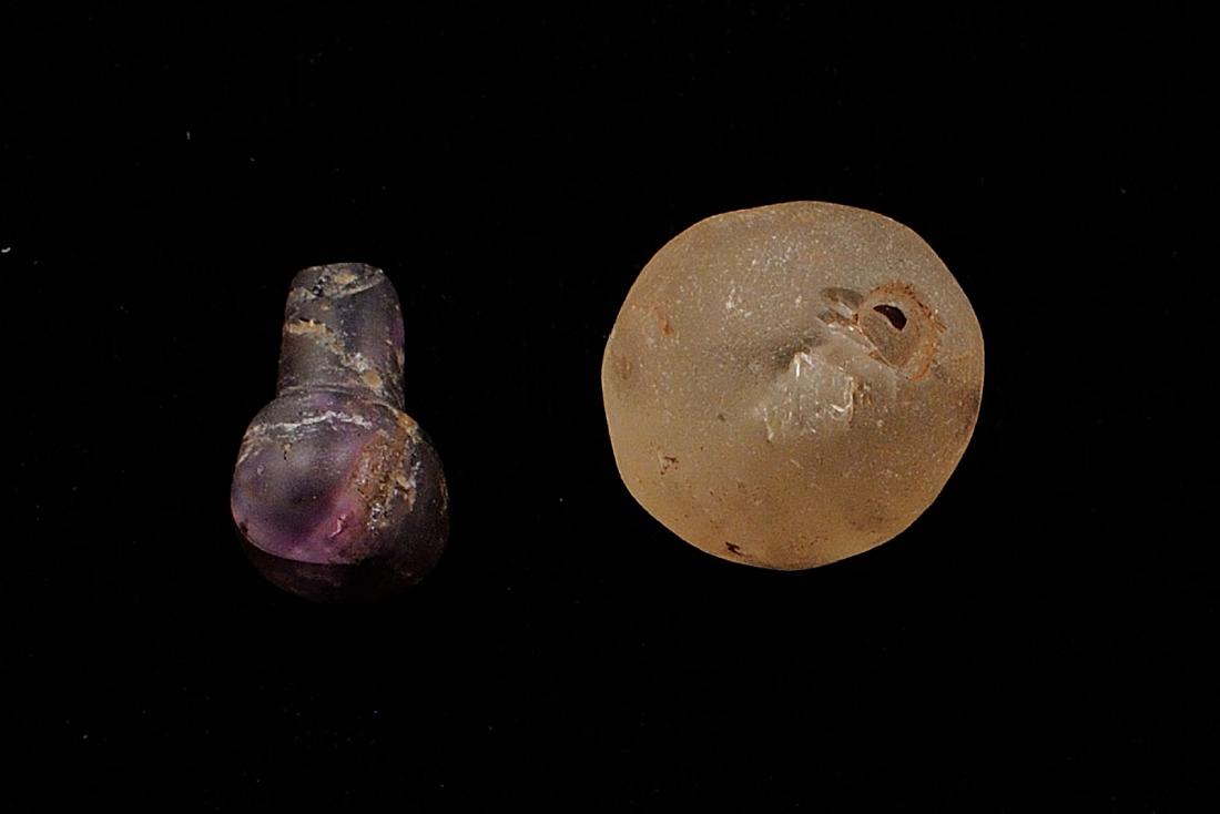 2 Florspar Relics, Kincaid Mound Illinois, 0.8 inches: 2 Florspar Relics, Kincaid Mound Illinois, 0.8 inches each