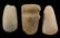 Lot of 3 Hard-stone Relics, Missouri, Longest 4 inches