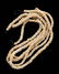 3 separate 17 inches Strands of Shell Trade Beads,