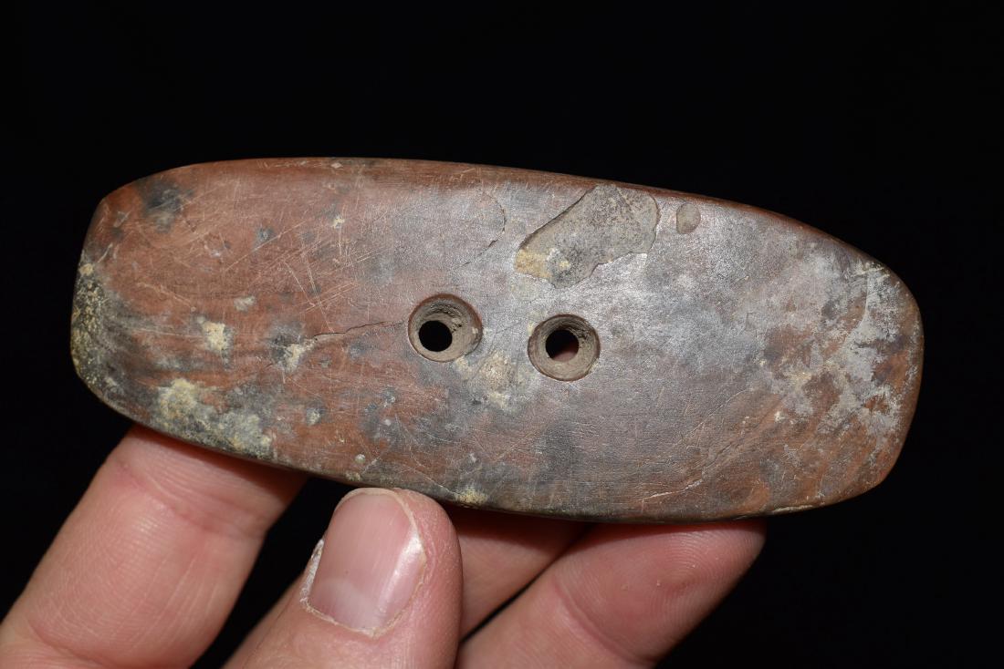 3.7/8" Gorget, Sumner Co Tenn: 3.7/8" Gorget, Sumner Co Tenn