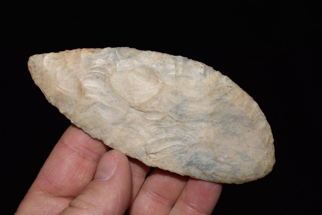 4.5/8" Early Paleo Ovoid KNife, Pike Co IL, Thin (1 of 3)