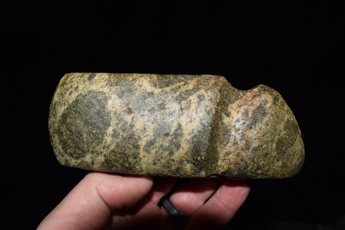 5.1/2" Iowa Slant Groove Axe, Incredibly colorful green (1 of 10)