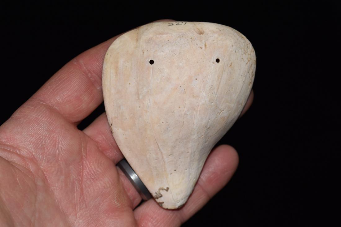 3.3/16" Shell mask Gorget, Smyth Co Virginia, Ex Dale (1 of 6)