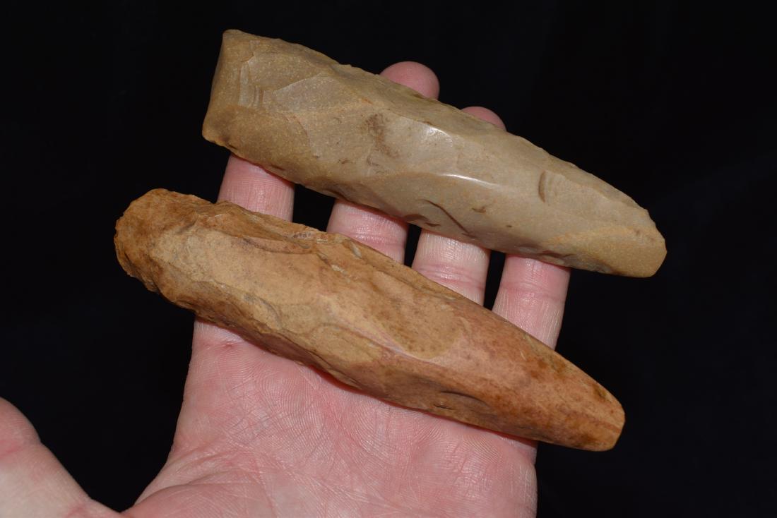 Lot of 2 Polished Chisels, Lyman Hussey Collection (1 of 4)