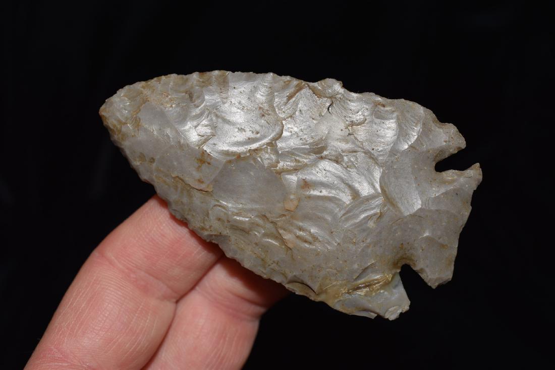 3.1/8" Kirk, Broken and glued in the ear, Indiana: Out of a very old Collection from a Private Collector in Boston Mass.