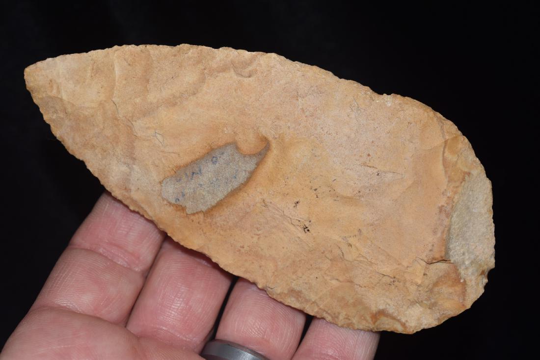 4 7/8" Colorful large archaic knife, Macon County, MO (1 of 8)