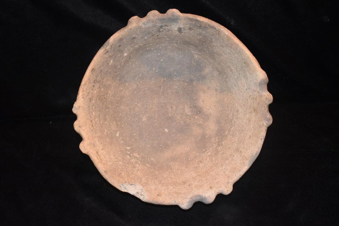9 3/8" Decorated Rim Pottery Bowl, Arkansas, Out of the (1 of 8)