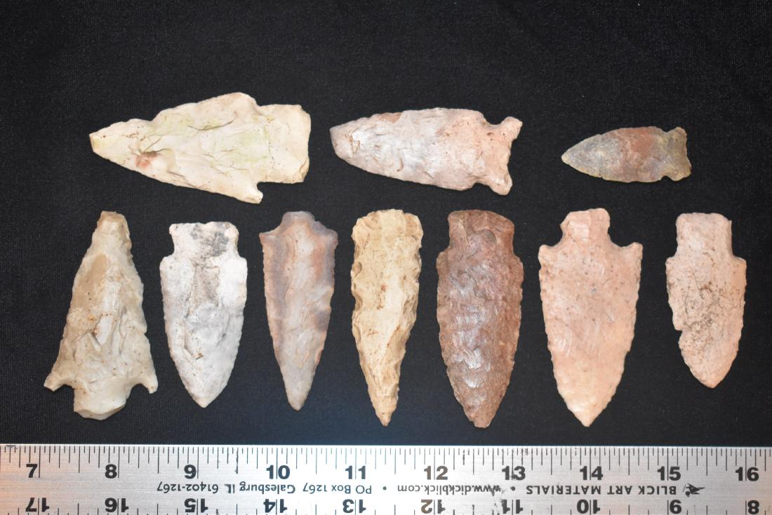 Lot of Arrowheads found in Marion County Missouri by: Lot of Arrowheads found in Marion County Missouri by Robert Wehrenberg sometime prior to 1991