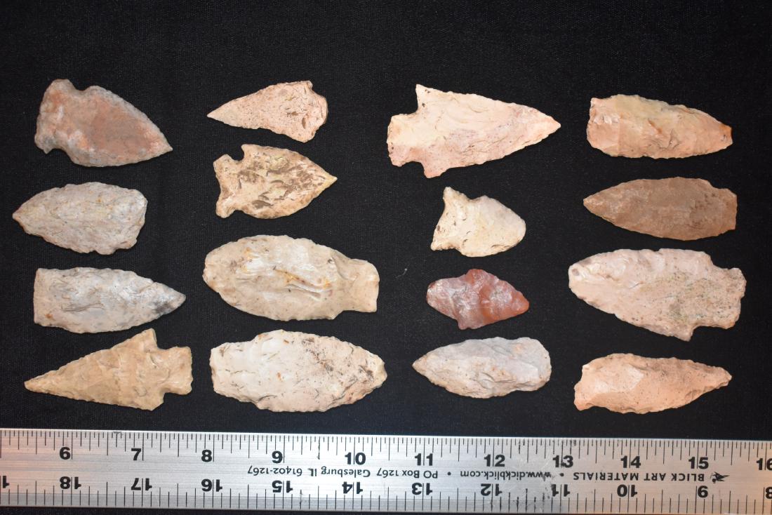 Lot of Arrowheads found in Marion County Missouri by: Lot of Arrowheads found in Marion County Missouri by Robert Wehrenberg sometime prior to 1998