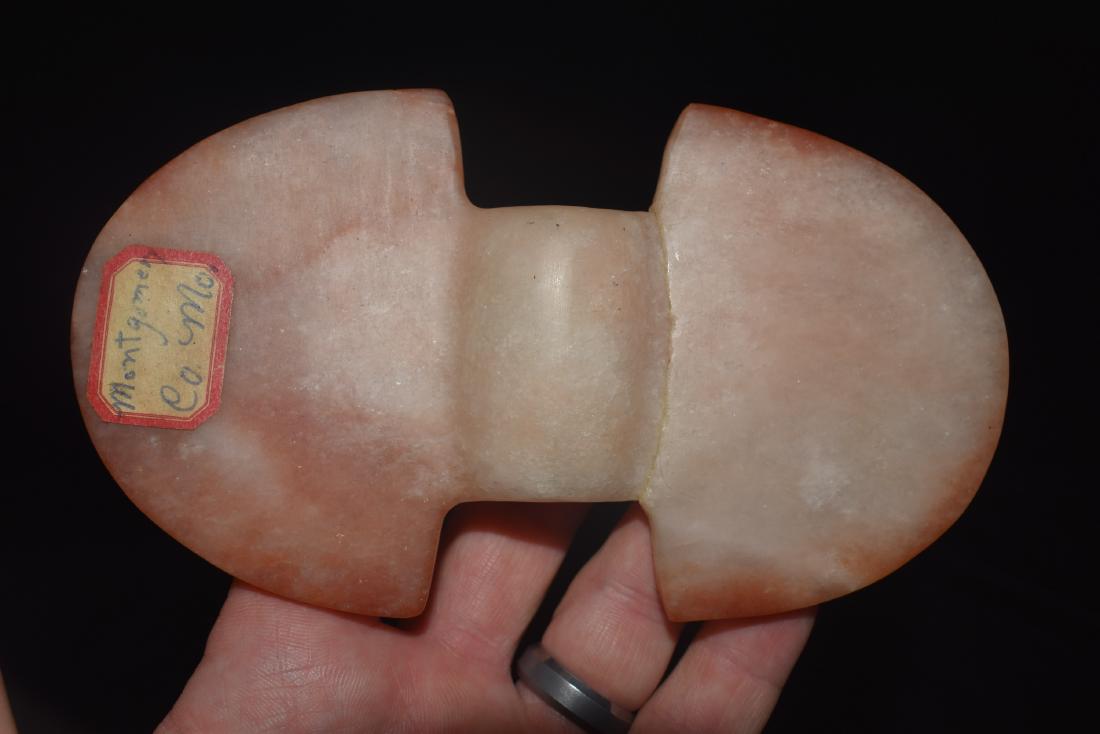 5 7/8" Quartz Butterfly Bannerstone glued labeled (1 of 5)