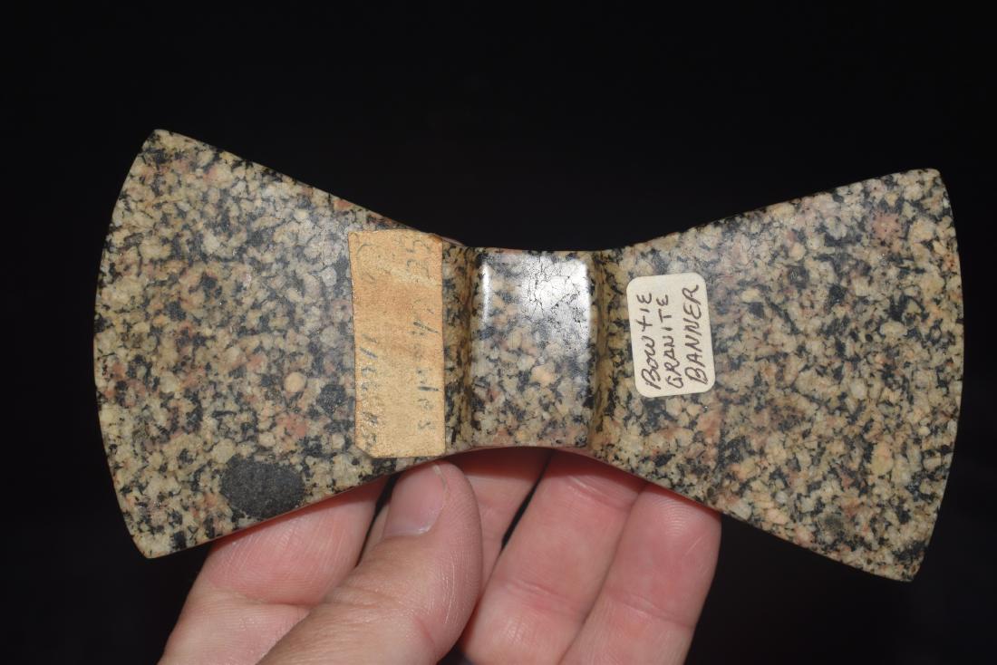 5 1/2" Bowtie Granite Bannerstone labeled St. Charles (1 of 5)