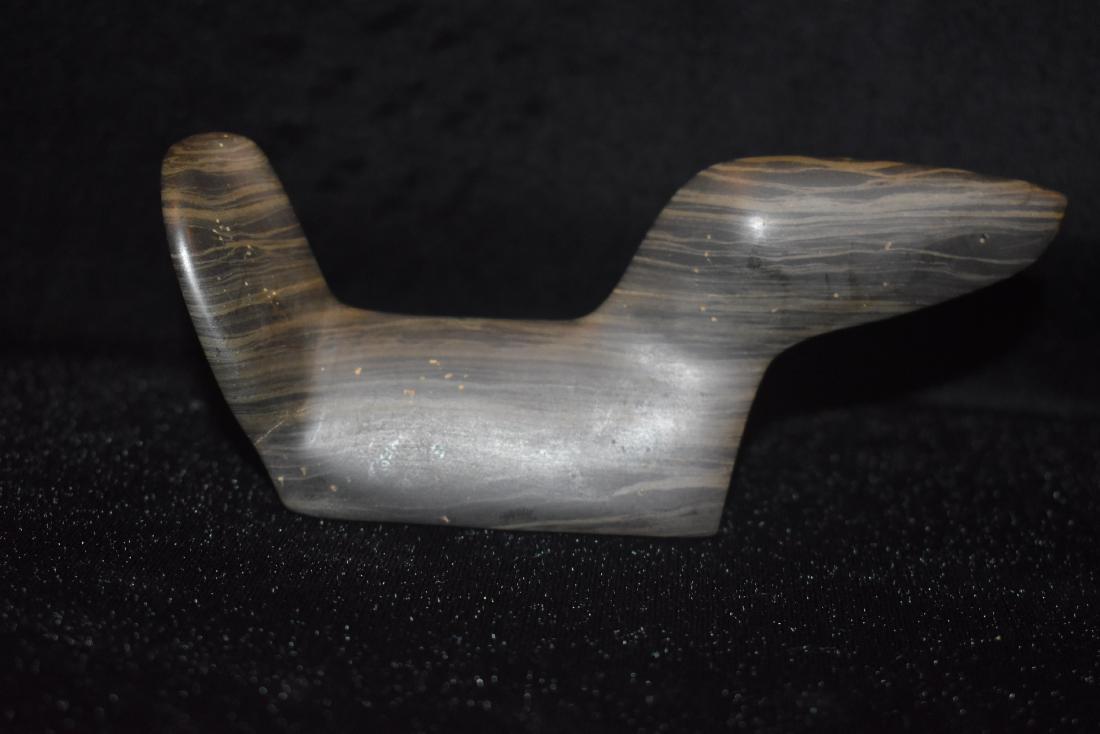 5 1/4" Slate Birdstone labeled Sullivan County, IN (1 of 6)