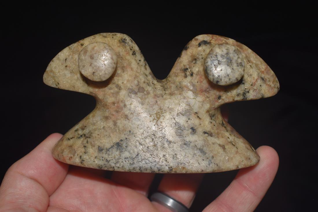 4" Double Bust Birdstone labeled Cardal County, AL ? (1 of 5)