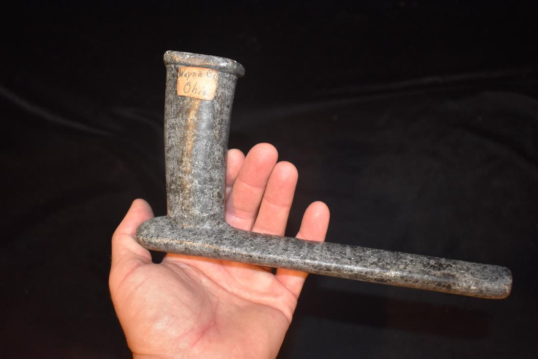 8 3/8" Pipe labeled Wayne Co OH: Out of the Robert Warrenberg Collection Collected from the mid to late 1900’s
