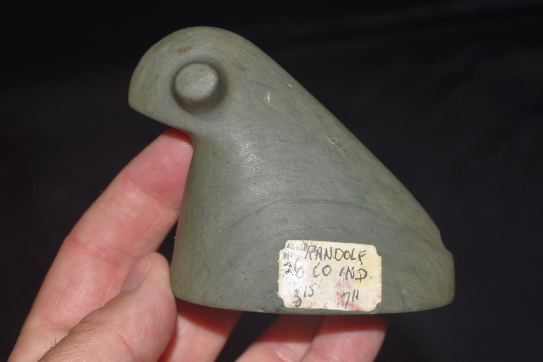 2 7/8" Bust Bannerstone labeled Randolph County, IN (1 of 5)