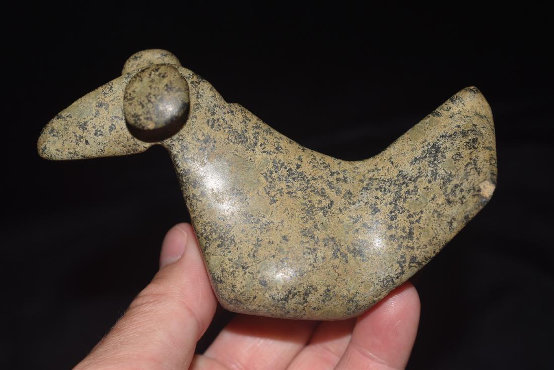 4 1/2" Fantail Birdstone labeled Eaton County, MI (1 of 6)