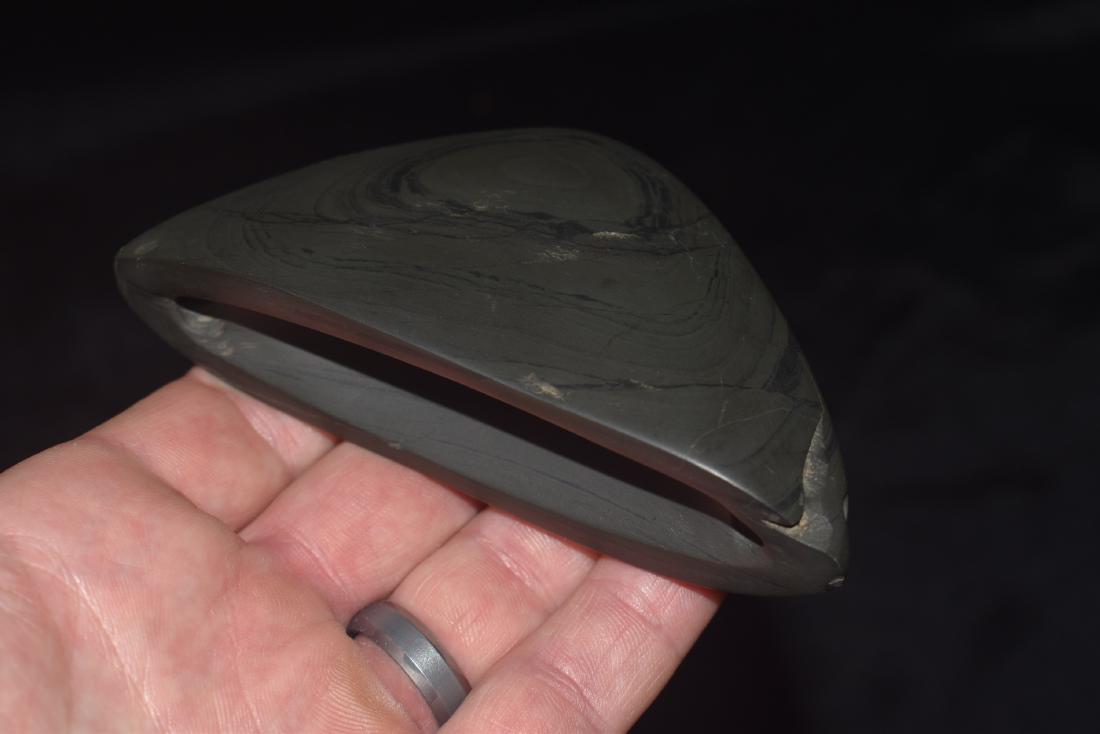 4" Slate Boatstone labeled Shelby Co, IN (1 of 5)