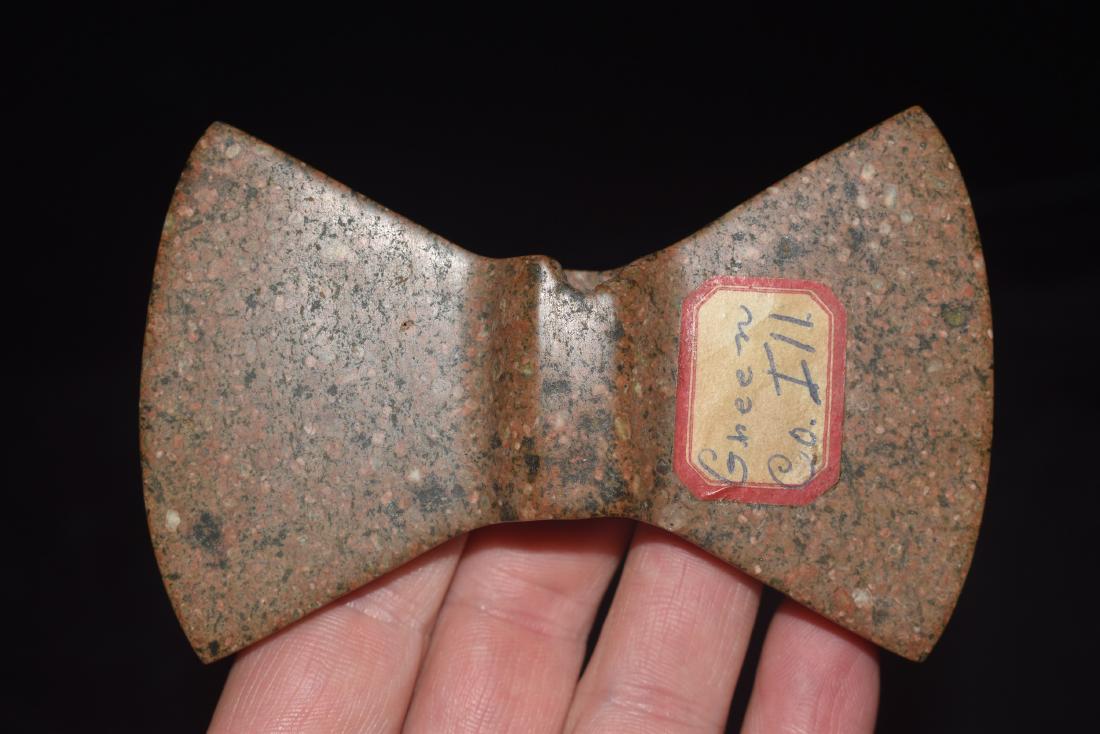 4" Wisconsin Wing Bannerstone labeled Greene County, IL (1 of 4)